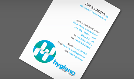Hygiena Business Cards