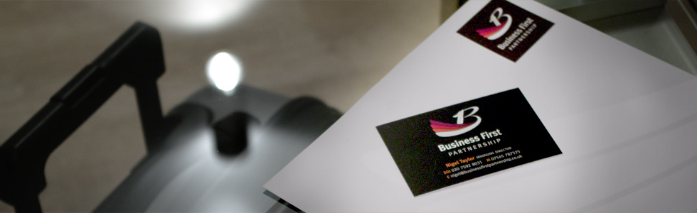 business cards on surface