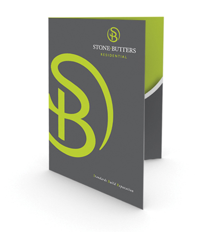 Stone Butters Estate Agent Folder Design